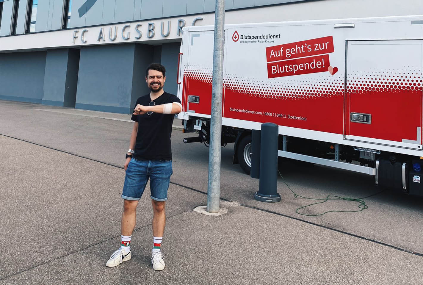 exali beim Blutspenden