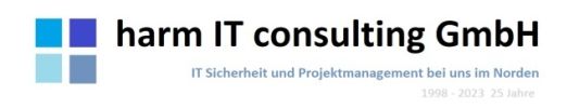Haftpflicht-Siegel harm IT consulting, Oersdorf